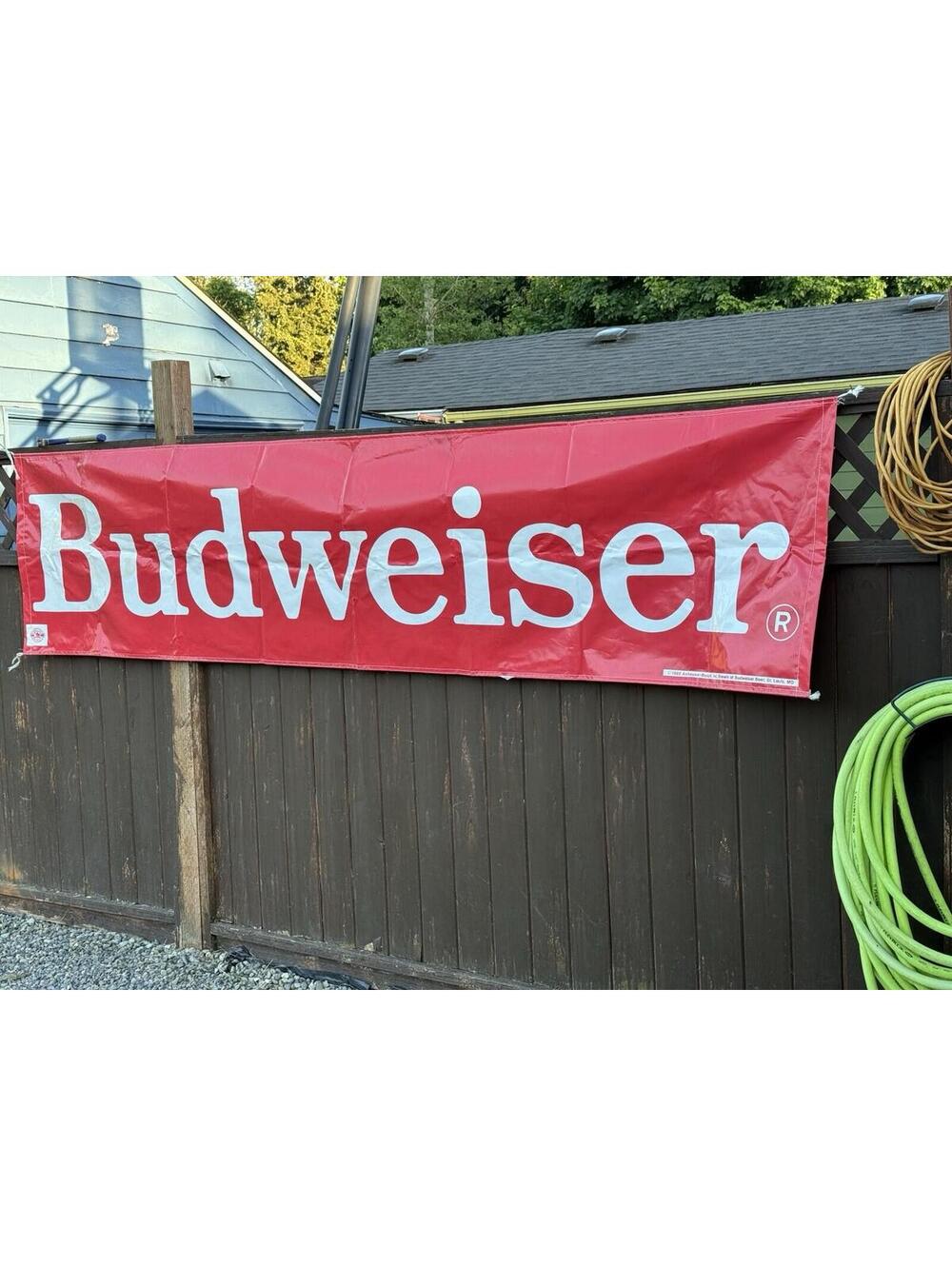 Budweiser Welcome Race Fans 1988 , Rare 114x28 Inches